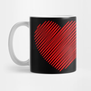 Heart shape valentines day love design Mug